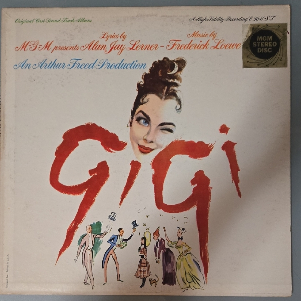 Gigi - Original Cast Soundtrack Film Musical Vinyl Album 1958
